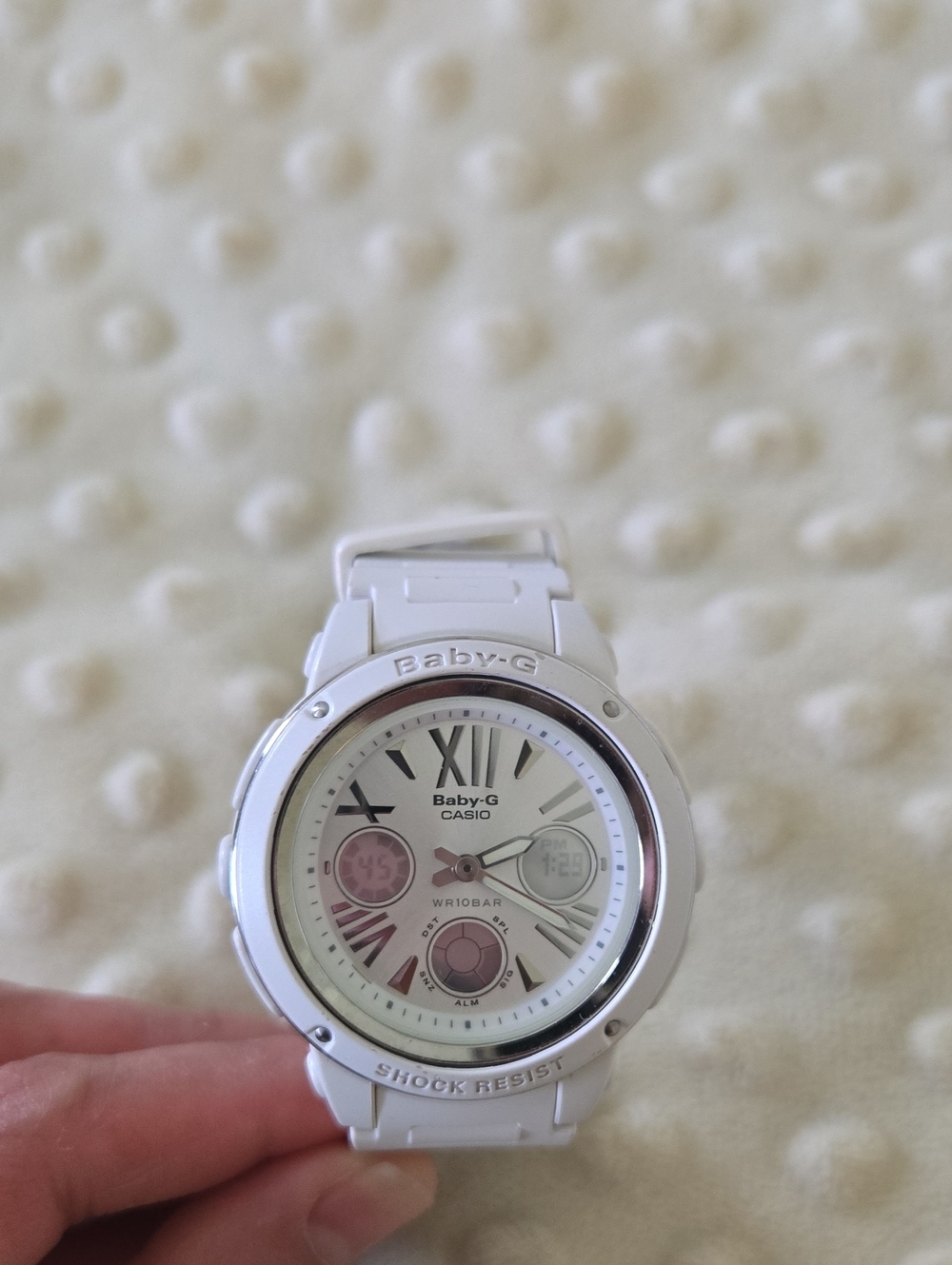 Casio Baby-G White and Silver Women's Sport Watch